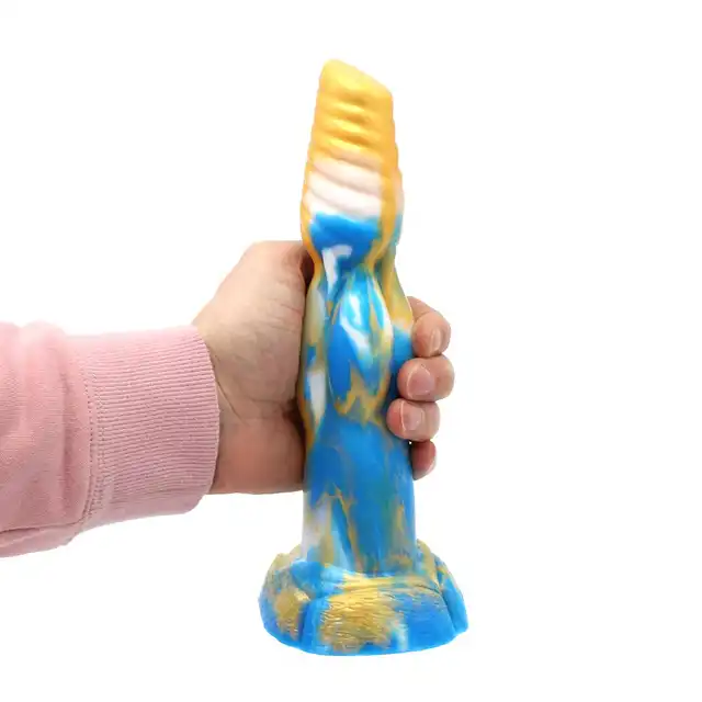 Kiotos Monstar - Beast 19. Niezwykłe dildo. Penis kosmity, unikalne żłobienia. 25 cm długości, 6 cm średnicy 