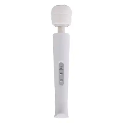 Candy Pie - Magic Wand White. Potężny wibrator typu magiczna róźdżka do stymulacji łechtaczki i masażu ciała. Elegancki design w śnieżnobiałym kolorze