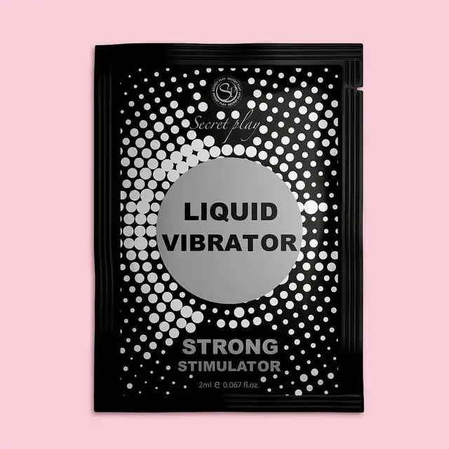 Secret Play - Strong Liquid Vibrator 2ml. Saszetka płynnego wibratora. Żel intymny wywołujący silny efekt mrowienia i fale wibracji