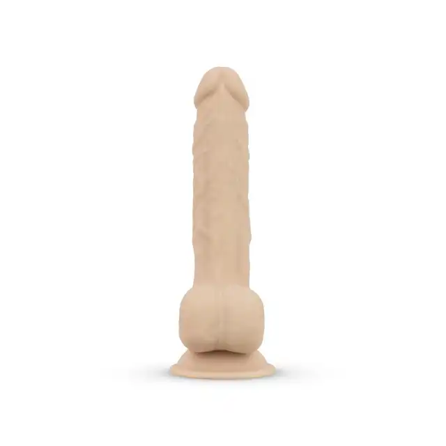 Real Fantasy - Quentin Realistic Dildo. Realistyczne silikonowe dildo z przyssawką. Hipoalergiczny materiał silexpan. 24 cm długości, 4,5 cm średnicy