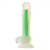 RADIANT SOFT SILICONE GLOW IN THE DARK DILDO SMALL GREEN