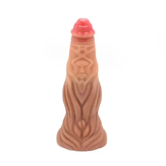 Kiotos Monstar - Beast 29. Monstrualne cieliste dildo w kształcie penisa humanoidalnego potwora. 27,5 cm długości, 8,5 cm średnicy