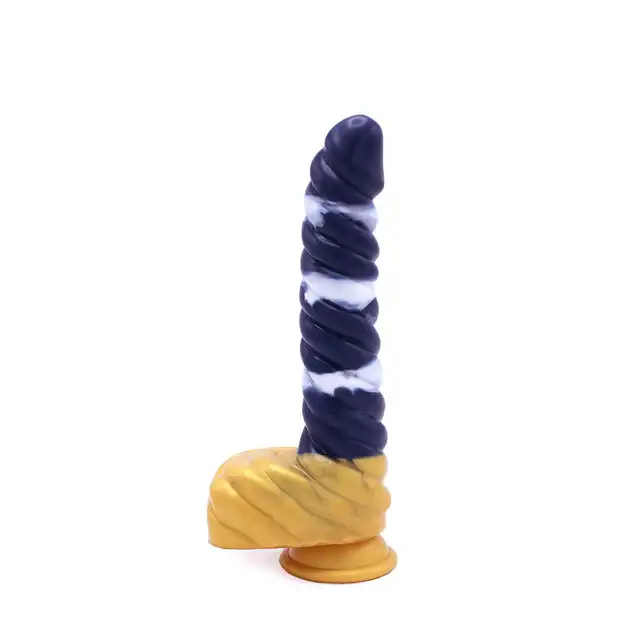 Kiotos Monstar - Beast 37. Spiralnie prążkowane dildo unikalnej bestii. 23,5 cm długości oraz 4 cm średnicy