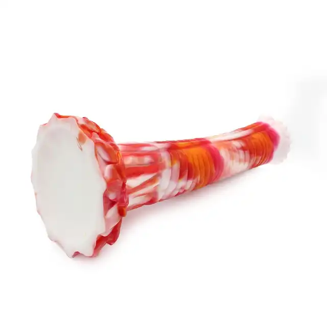 Kiotos Monstar - Beast 9. Dildo w kształcie penisa pierzastej bestii z wyraźną główką. 27 cm długości i 5,5 cm średnicy