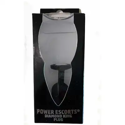 Power Escorts - Diamond King Plug S. Silikonowa wtyczka analna z kryształkiem w podstawie. Niewielkie rozmiary, idealne dla początkujących