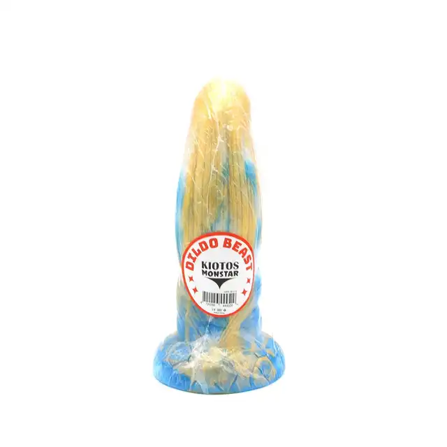 Kiotos Monstar - Beast 19. Niezwykłe dildo. Penis kosmity, unikalne żłobienia. 25 cm długości, 6 cm średnicy