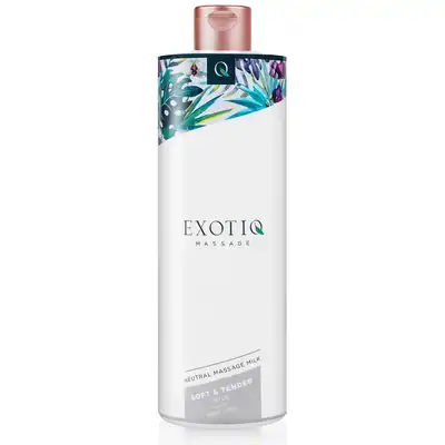 Exotiq - Soft &amp; Tender Massage Milk 500 ml. Nawilżające mleczko do erotycznego masażu. Cudownie koi. Idealne do gry wstępnej 