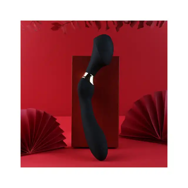 Shunga - ZOA - Intimate massager black - luksusowy, wielofunkcyjny wibrator o potężnym silniku wykonany z silikonu premium 