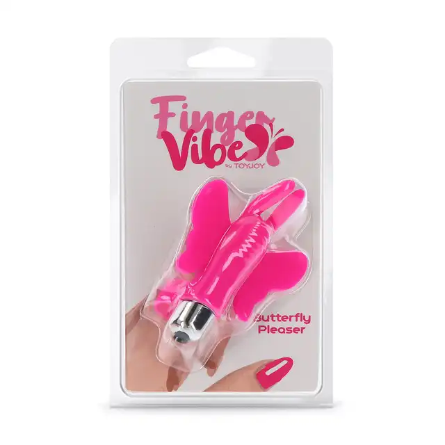 Toy Joy - Butterfly Pleaser. Wibrator na palec w kształcie motylka. Różne możliwości i stopnie stymulacji łechtaczki