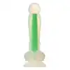 RADIANT SOFT SILICONE GLOW IN THE DARK DILDO SMALL GREEN