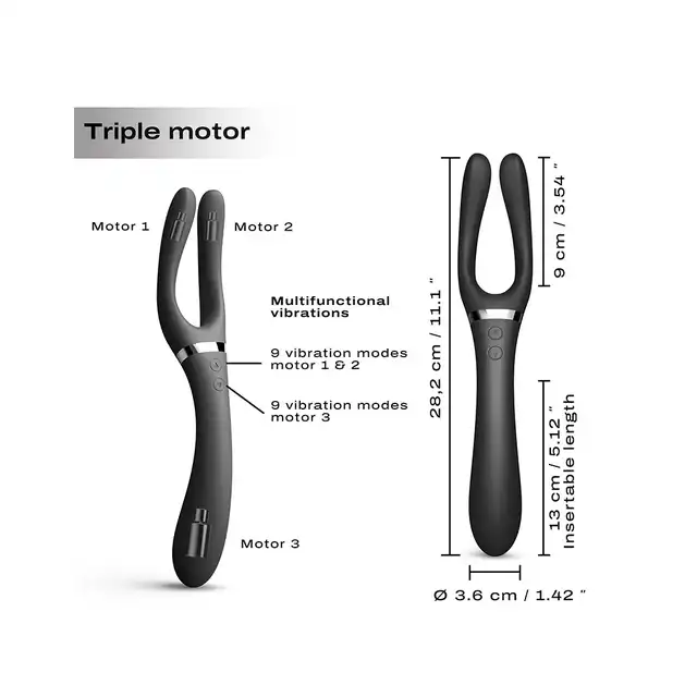 Dorcel - Infinite Joy. Wibrator wielofunkcyjny w formie orgazmicznej różdżki. Gadżet unisex do użytku zewnętrznego i wewnętrznego