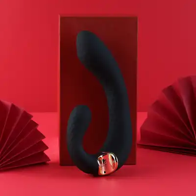 Shunga - MIYO - Intimate massager black - luksusowy wibrator do perfekcyjnej stymulacji punktu G oraz łechtaczki! Wyjątkowo cichy