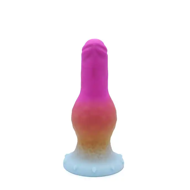 Kiotos Monstar - Beast 48. Kolorowe dildo w kształcie penisa egzotycznej bestii. 26,5 cm długości, 9,5 cm średnicy