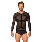 Obsessive - T101 long sleeve S/M/L - męska koszulka z długim rękawem z elastycznej dzianiny. Podkreśli ciało 