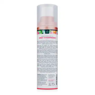 Exotiq - Massage Oil Sensual Sweet Strawberry. Zapachowy olejek do masażu ciała o zapachu słodkiej truskaweczki
