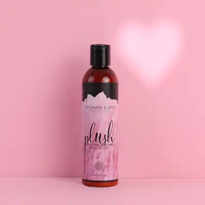Intimate Earth - Plush Anal Gel 120 ml. Gęsty lubrykant analny o hybrydowej, silikonowo-wodnej formule z korzeniem lukrecji
