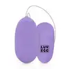 Luv Egg - Paars Purple XL. Wibrujące silikonowe jajeczko o długości 8 cm sterowane przez pilota. 3 tryby i 7 intensywności wibracji