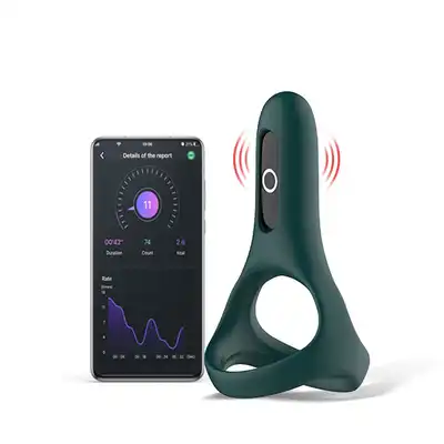 Magic Motion - Rise Smar Cockring. Wielofunkcyjny pierścień na penisa sterowany na aplikację. Nieograniczony zasięg 