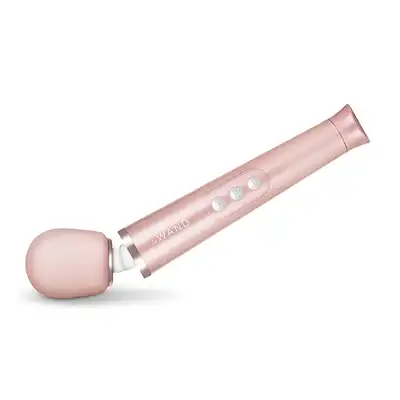 Le Wand - Petite Massager Rose Gold. Magiczna różdżka w eleganckim odcieniu różowego złota. 10 prędkości, 6 trybów wibracji. 