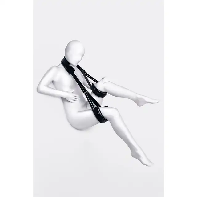 Toyfa - Anonymo Fixing Sling. Idealne ograniczenie nóg. Całkowita wygoda, miękki pasek za kark oraz regulowane zapięcia na nogi