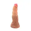 Kiotos Monstar - Beast 29. Monstrualne cieliste dildo w kształcie penisa humanoidalnego potwora. 27,5 cm długości, 8,5 cm średnicy