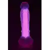 RADIANT SOFT SILICONE GLOW IN THE DARK DILDO LARGE PINK