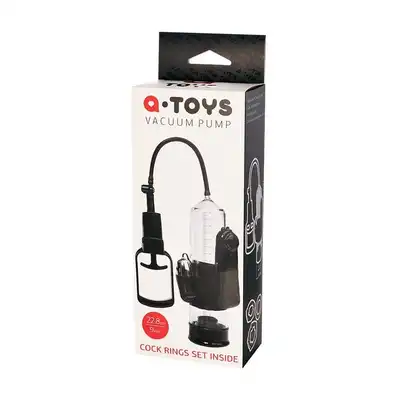 A-Toys - Vacuum Pump. Przezroczysta pompa do penisa z funkcją wibracji. Wzmocnij erekcję, powiększ penisa i stymuluj go w wyjątkowy sposób