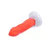 Kiotos Monstar - Beast 52. Teksturowane dwukolorowe dildo zwierzęcego potwora. 20,5 cm długości, 5 cm średnicy