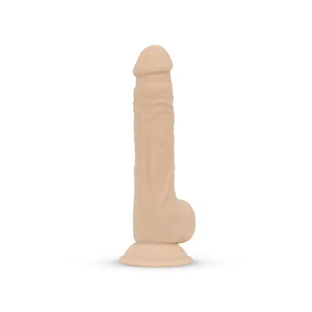 Real Fantasy - Quentin Realistic Dildo. Realistyczne silikonowe dildo z przyssawką. Hipoalergiczny materiał silexpan. 24 cm długości, 4,5 cm średnicy
