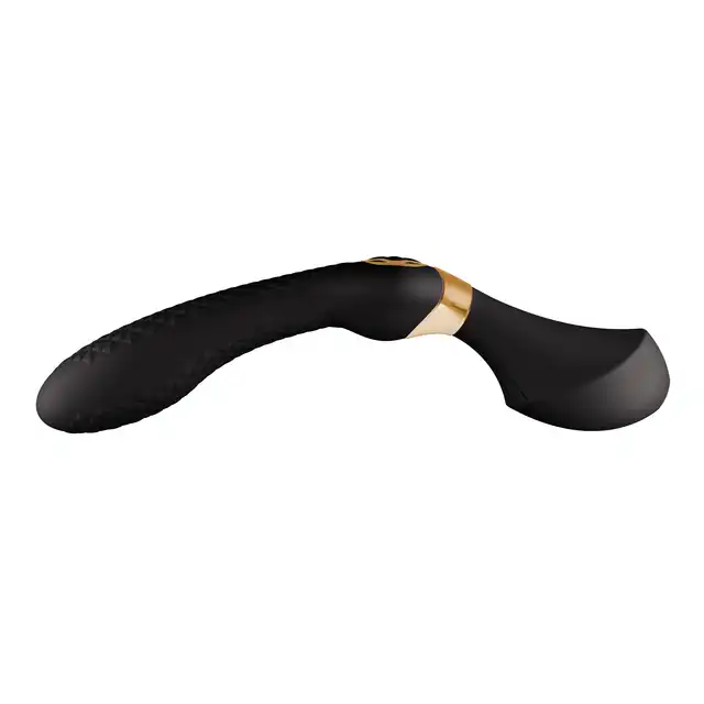 Shunga - ZOA - Intimate massager black - luksusowy, wielofunkcyjny wibrator o potężnym silniku wykonany z silikonu premium 
