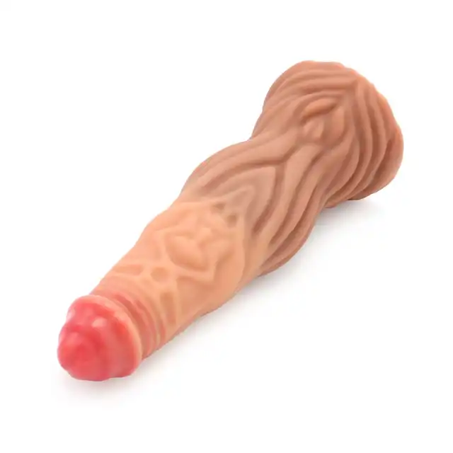 Kiotos Monstar - Beast 29. Monstrualne cieliste dildo w kształcie penisa humanoidalnego potwora. 27,5 cm długości, 8,5 cm średnicy