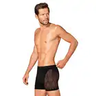 Obsessive - M103 bokserki S/M/L - męskie, czarne bokserki z unikatowym wzorem z boku. Nowoczesny krój 