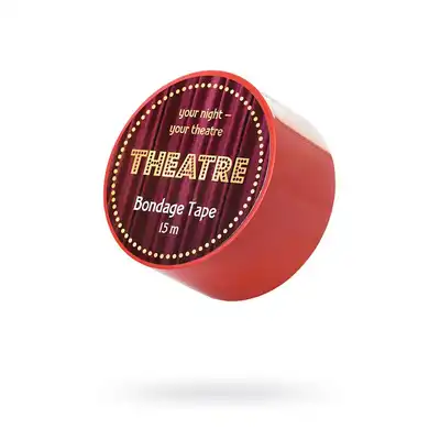 Toyfa - Theatre Bondage Tape. Wytrzymała taśma w kolorze krwistej czerwieni. 15m niezbędnika do bondage