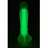 RADIANT SOFT SILICONE GLOW IN THE DARK DILDO SMALL GREEN