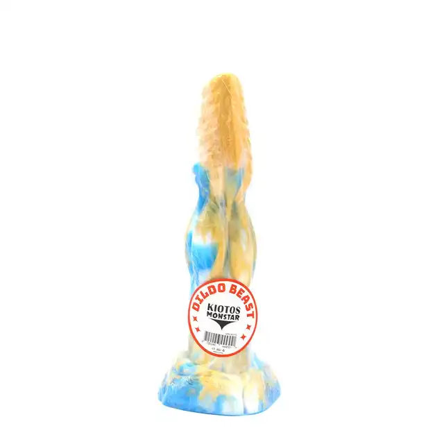 Kiotos Monstar - Beast 19. Niezwykłe dildo. Penis kosmity, unikalne żłobienia. 25 cm długości, 6 cm średnicy 