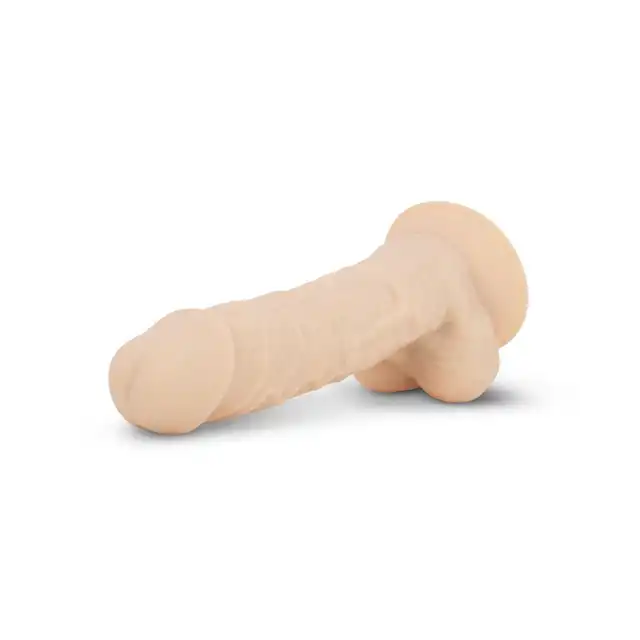 Real Fantasy - Ashton Realistic Dildo. Naturalistyczne dildo z innowacyjnego silikonu Silexpan. Mega teksturowania. 20 cm długości, 4,5 cm średnicy