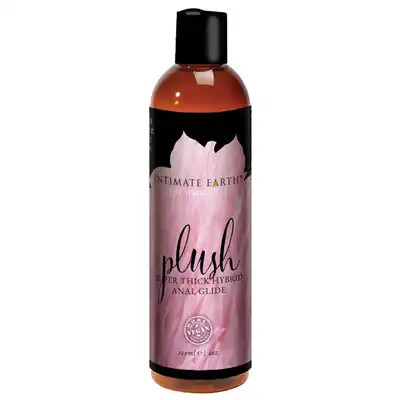 Intimate Earth - Plush Anal Gel 120 ml. Gęsty lubrykant analny o hybrydowej, silikonowo-wodnej formule z korzeniem lukrecji