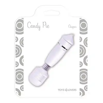 Candy Pie - Chippers. Wibrator magiczna różdżka w mini rozmiarze, elastyczna główka. Świetny stymulator łechtaczki i innych miejsc erogennych. 
