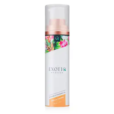 Exotiq - Massage Oil Sensual Vanilla Caramel. Zapachowy olejek do masażu ciała. Cudowne połączenie aromatyczne - wanilia i karmel