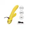 Calexotics - California Dreaming - San Diego Seduction Yellow - wibrator z króliczkiem. Końcówka z ruchem pulsacyjnym do perfekcyjnej stymulacji punktu G 