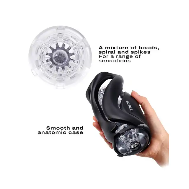 Dorcel - Deep Blow. Zupełnie wyjątkowy nowoczesny masturbator męski. Ergonomiczna obudowa i wymienny ultra miękki rękaw stymulujący
