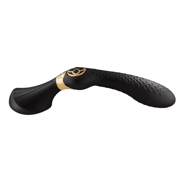 Shunga - ZOA - Intimate massager black - luksusowy, wielofunkcyjny wibrator o potężnym silniku wykonany z silikonu premium 