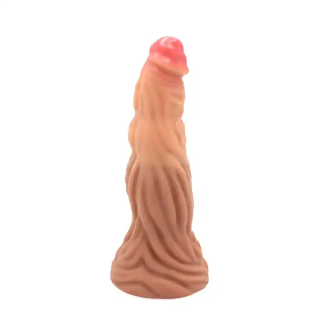 Kiotos Monstar - Beast 29. Monstrualne cieliste dildo w kształcie penisa humanoidalnego potwora. 27,5 cm długości, 8,5 cm średnicy