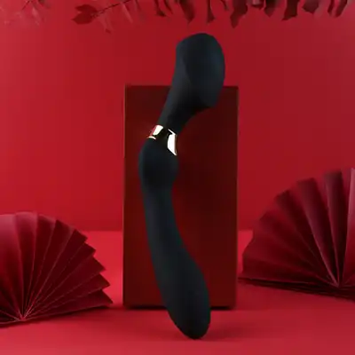 Shunga - ZOA - Intimate massager black - luksusowy, wielofunkcyjny wibrator o potężnym silniku wykonany z silikonu premium 