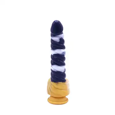 Kiotos Monstar - Beast 37. Spiralnie prążkowane dildo unikalnej bestii. 23,5 cm długości oraz 4 cm średnicy