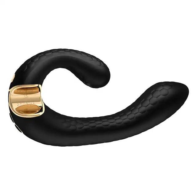 Shunga - MIYO - Intimate massager black - luksusowy wibrator do perfekcyjnej stymulacji punktu G oraz łechtaczki! Wyjątkowo cichy