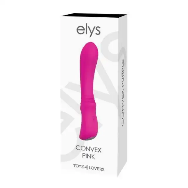 Elys - Convex Pink. Elastyczny wibrator do stymulacji punktu G. Wspaniały wibrator do łechtaczki, punktu G i masażu ciała