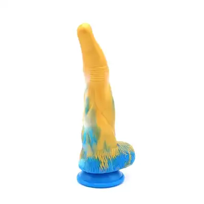 Kiotos Monstar - Beast 17. Intrygujące dildo w kształcie penisa kosmicznej bestii. Ciekawe tekstury. 25,5 cm długości, 5,5 cm średnicy