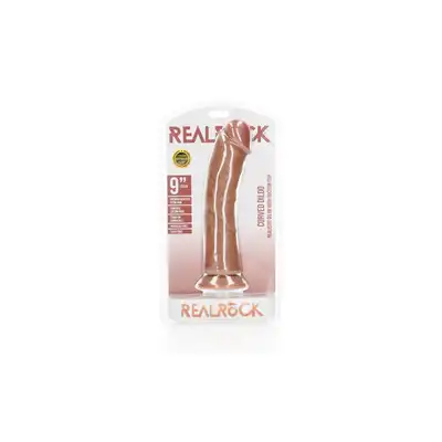 Curved Realistic Dildo with Suction Cup - 9""/ 23 cm