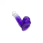 A-Toys - Radi. Dildo realistyczne o wyjątkowej kolorystyce. Bezbarwno-fioletowe! Mocna przyssawka pozwala na długie sesje bez użycia rąk